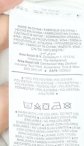 Nike Women's White Dri-Fit Racerback Tank Top Size S Activewear