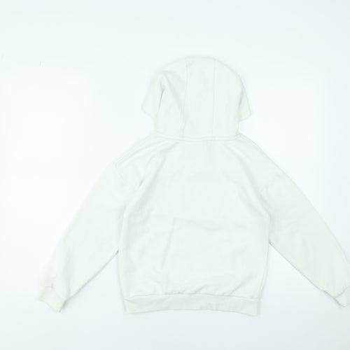 Garfield Girls White Pullover Hoodie 8-9 Years Long Sleeve Fleece Sweatshirt