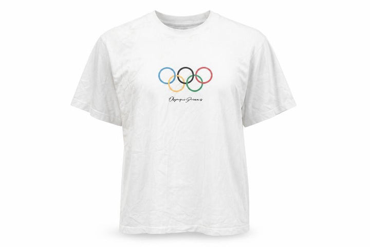 Pull&Bear Looney Tunes Olympic Dreams White Cotton T-Shirt XS Women's