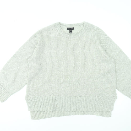 New Look Women Beige Knit Crew Neck Pullover Jumper M