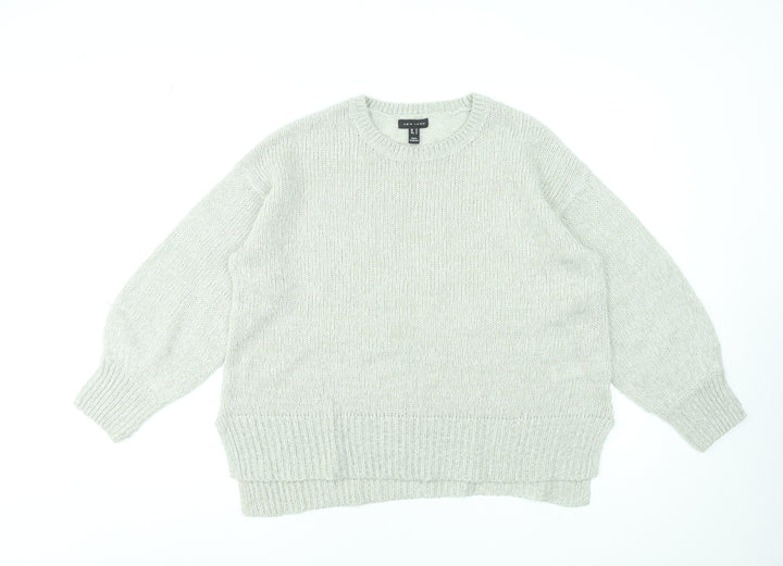 New Look Women Beige Knit Crew Neck Pullover Jumper M