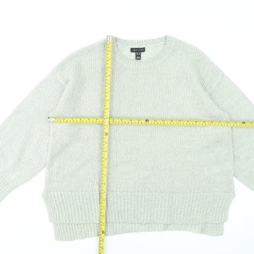 New Look Women Beige Knit Crew Neck Pullover Jumper M