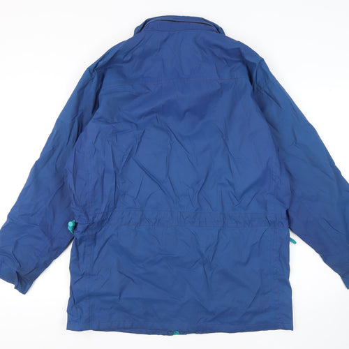 Keela Men’s Blue M Parka Jacket Water Resistant Hooded Outdoor Coat