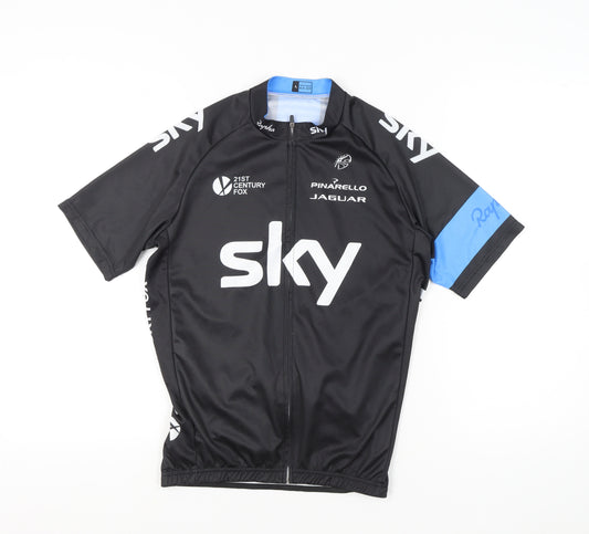 Rapha Team Sky Men’s Black Cycling Jersey Size L Full Zip Lightweight