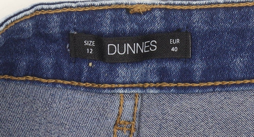 Dunnes Women’s Blue Denim Mom Shorts Size 12 High Waist