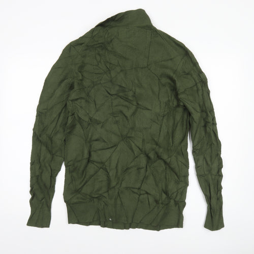 Lambretta Men's Green Collared Half Zip Cotton Jumper M Classic Mod Style