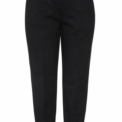 H&M Women's Black Slim Fit Trousers Size 8 Cotton Blend