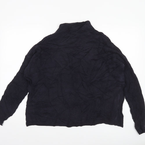 French Connection Women’s Black High Neck Knit Jumper Size L