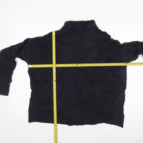 French Connection Women’s Black High Neck Knit Jumper Size L