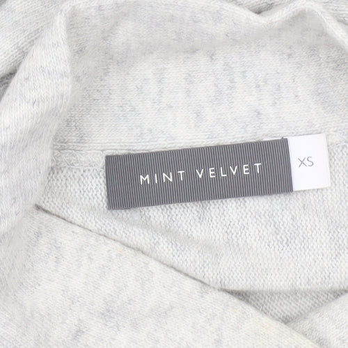Mint Velvet Womens Grey Roll Neck Knit Pullover Jumper XS