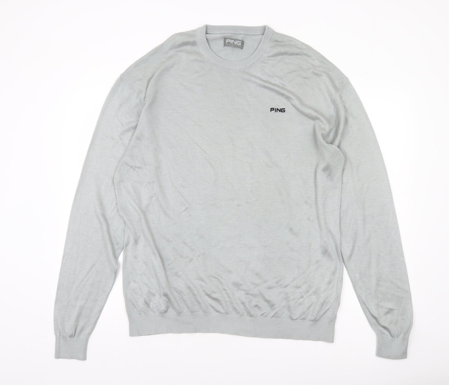 Ping Men's Grey 2XL Crew Neck Golf Pullover Jumper
