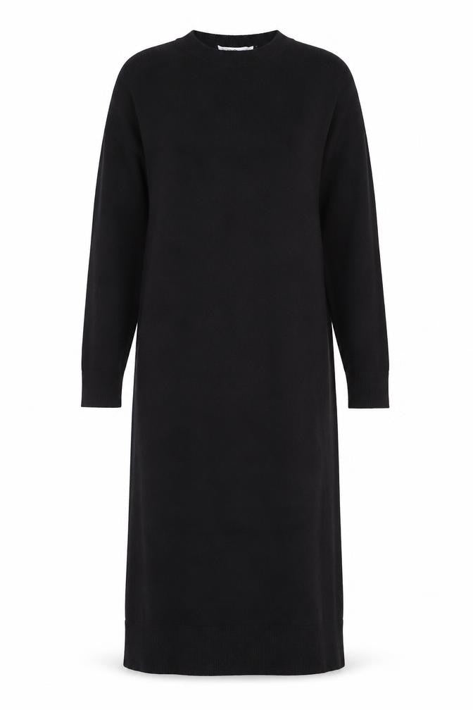 Zara Women's Black Knit Midi Sweater Dress Size S