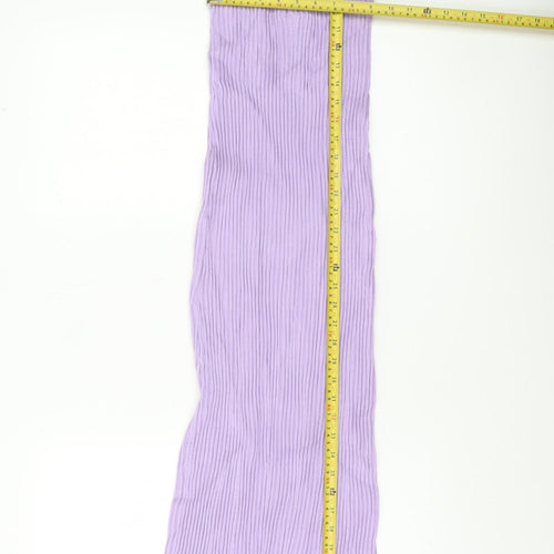 Zara Women Purple Ribbed Bodycon Midi Dress Size 12