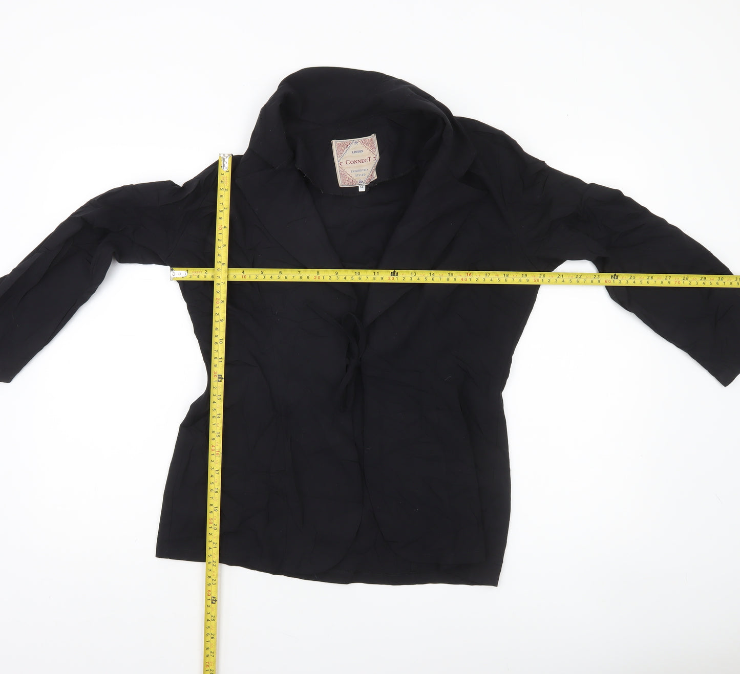 Lindex Women's Black Size 14 Single-Breasted Blazer Jacket