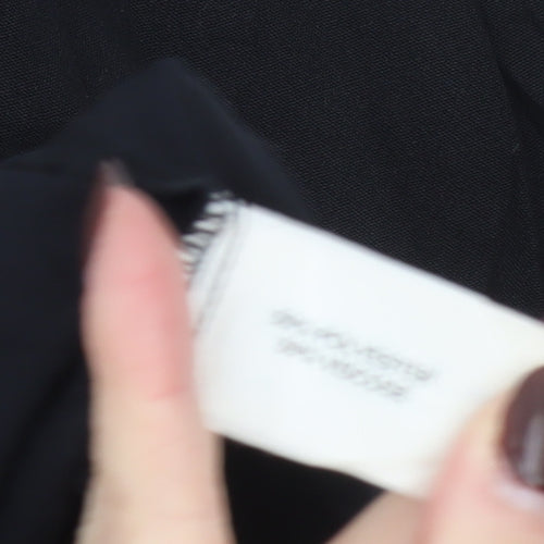 Lindex Women's Black Size 14 Single-Breasted Blazer Jacket