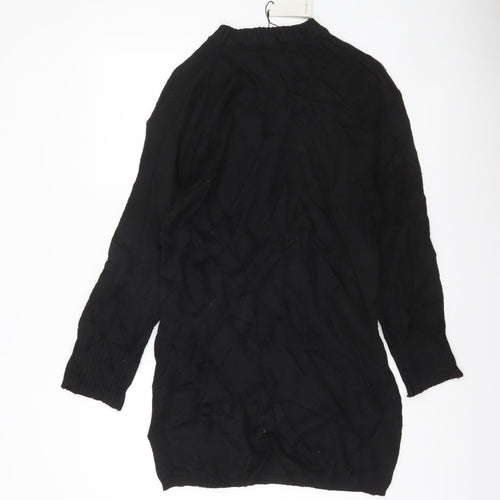 Nobody's Child Women's Black Crew Neck Knit Jumper Size S