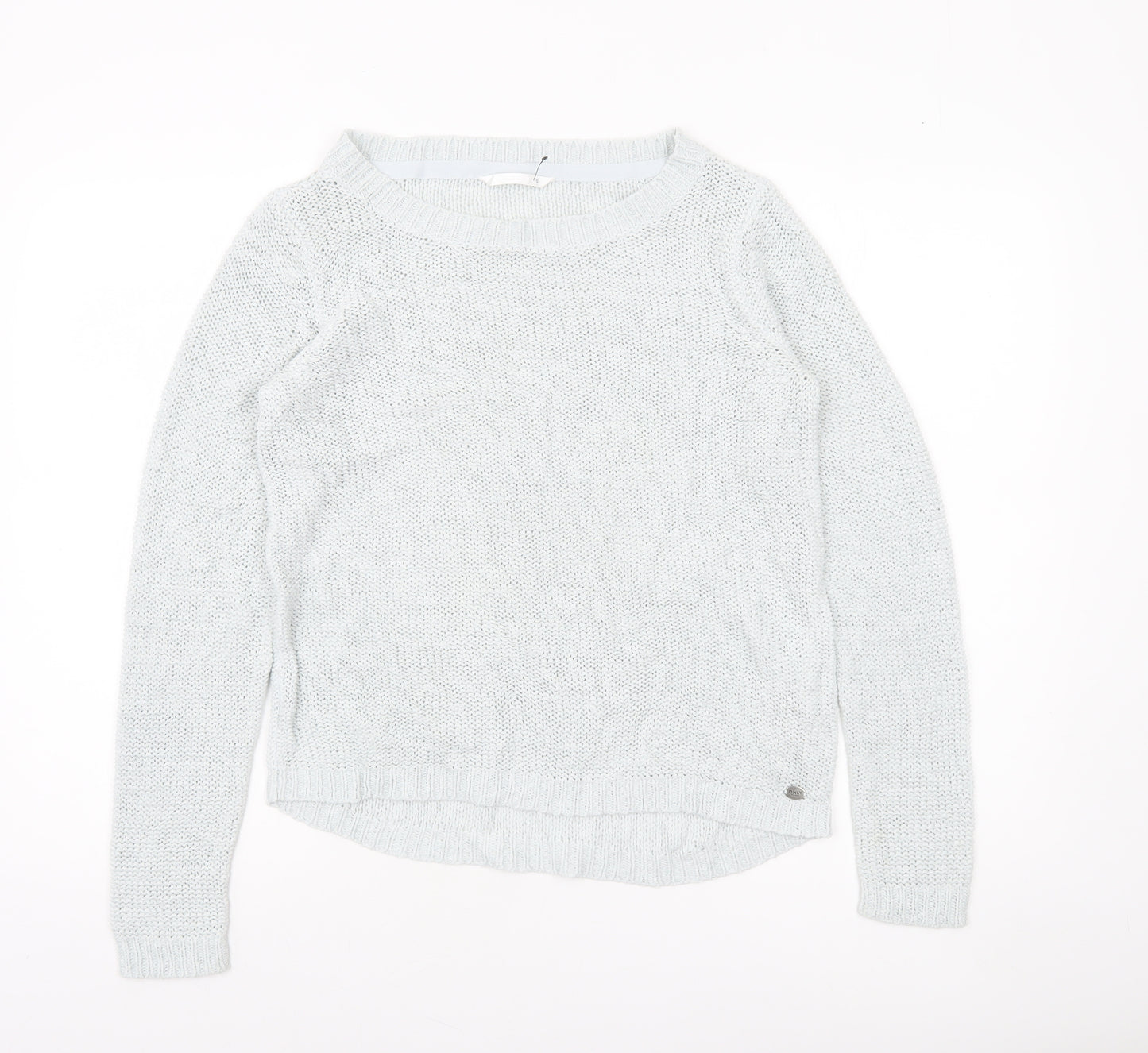 H&M Women’s White Knit Pullover Jumper Size S Casual Lightweight
