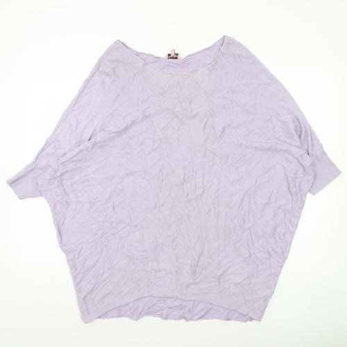 Phase Eight Women’s Purple Knit Relaxed Fit Jumper Medium