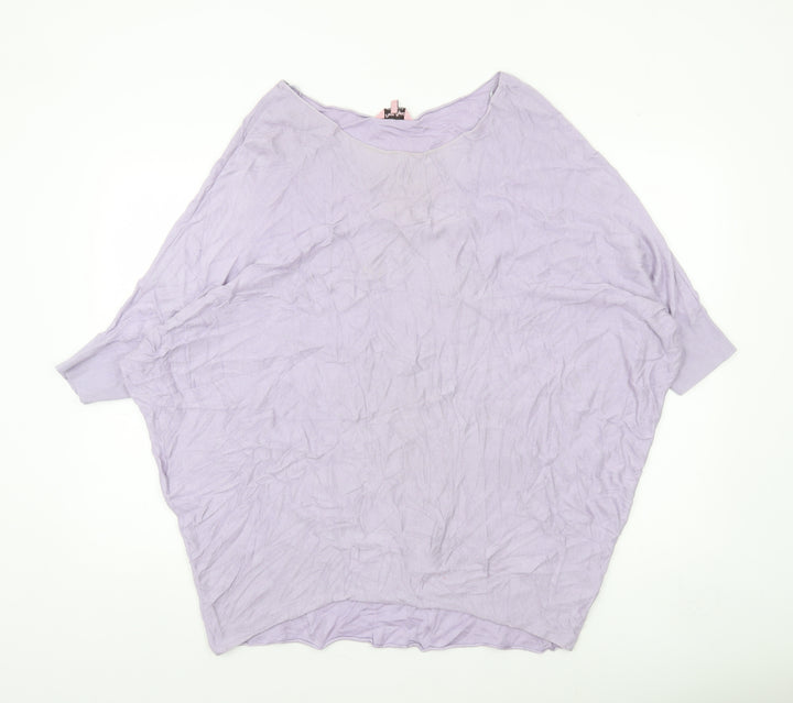 Phase Eight Women’s Purple Knit Relaxed Fit Jumper Medium