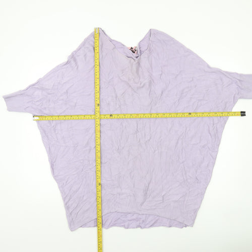 Phase Eight Women’s Purple Knit Relaxed Fit Jumper Medium