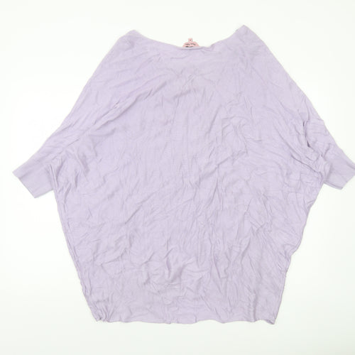 Phase Eight Women’s Purple Knit Relaxed Fit Jumper Medium