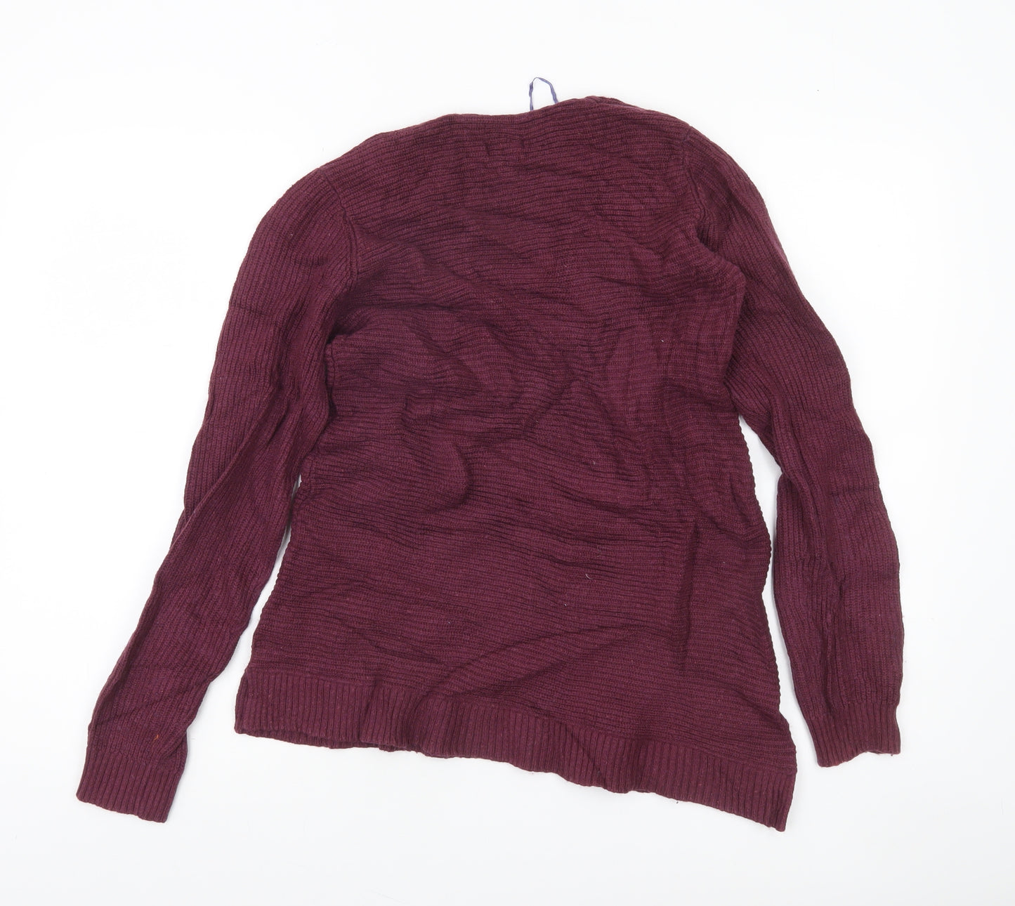 Fat Face Women's Purple V-Neck Long Sleeve Jumper Size 10