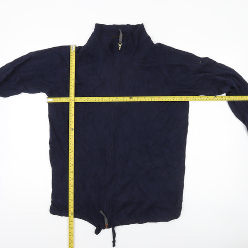 Reiss Men’s Blue Full Zip High Neck Jumper S