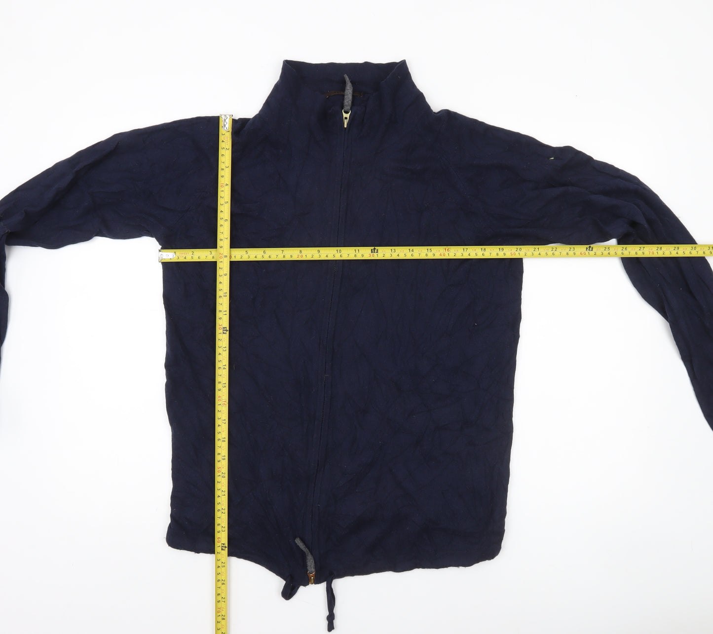 Reiss Men’s Blue Full Zip High Neck Jumper S