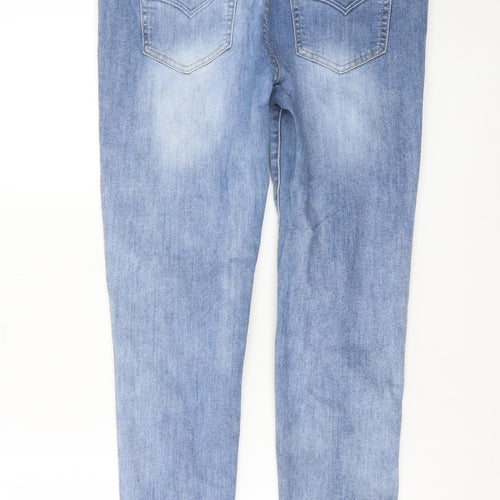 Rant & Rave Womens Blue Skinny Jeans Size 14 Regular Stretch Denim