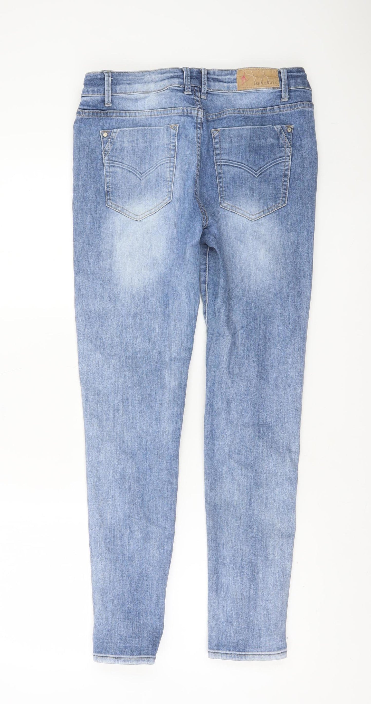 Rant & Rave Womens Blue Skinny Jeans Size 14 Regular Stretch Denim