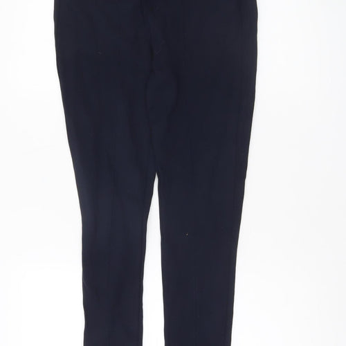 Zara Basic Women’s Black Skinny Jeggings Size M with Gold Zip Detail