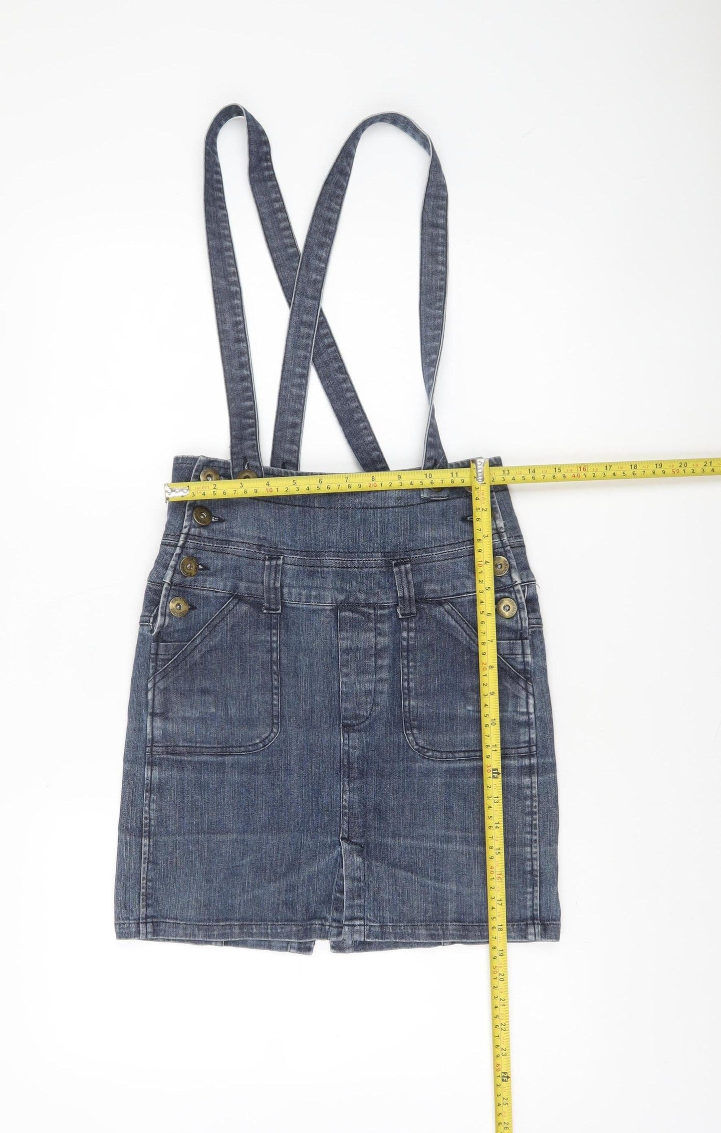 Denim Co Women’s Blue Denim A-Line Short Skirt Size 10