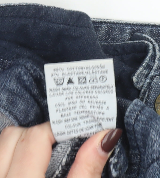 Denim Co Women’s Blue Denim A-Line Short Skirt Size 10