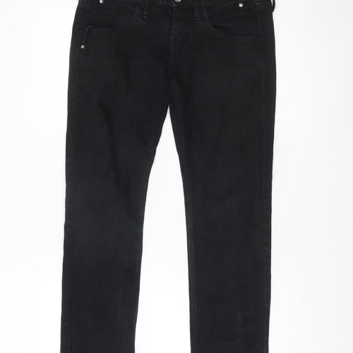 Fornarina Women's Black Skinny Stretch Jeans Size 28 Slim Fit