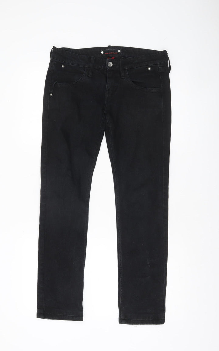 Fornarina Women's Black Skinny Stretch Jeans Size 28 Slim Fit