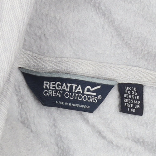 Regatta Women’s Grey Pullover Hoodie UK 10 Polyester Casual