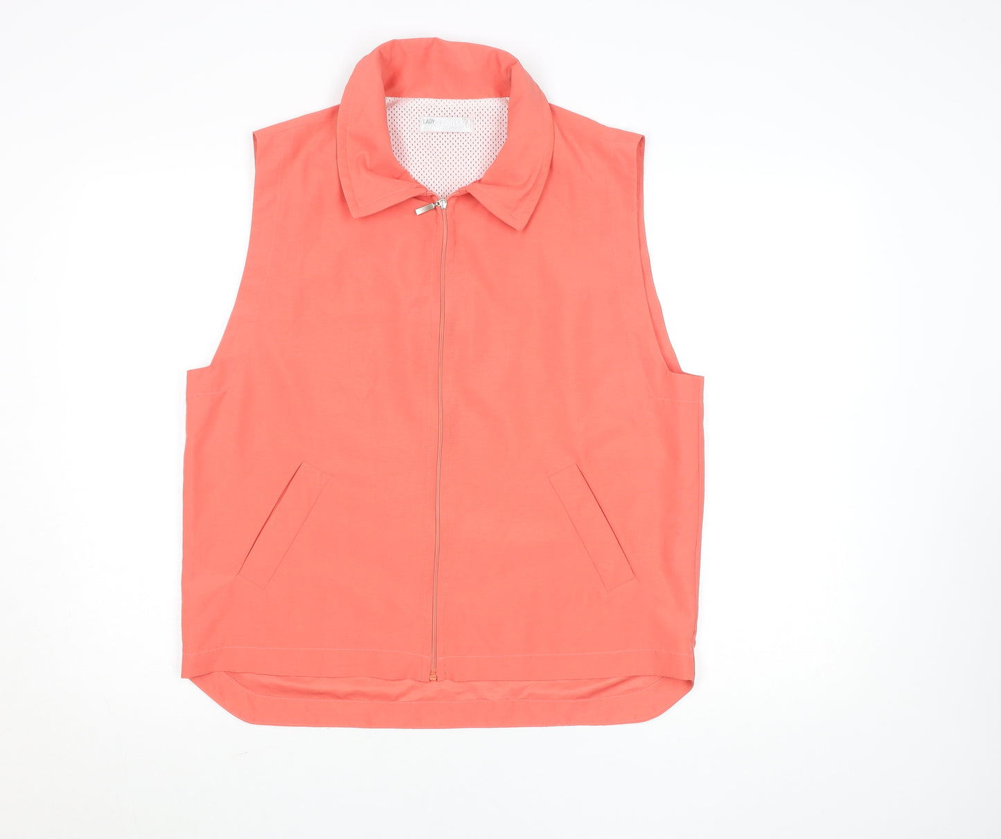 Lady Augusta Women’s Pink Lightweight Microfibre Zip Waistcoat S