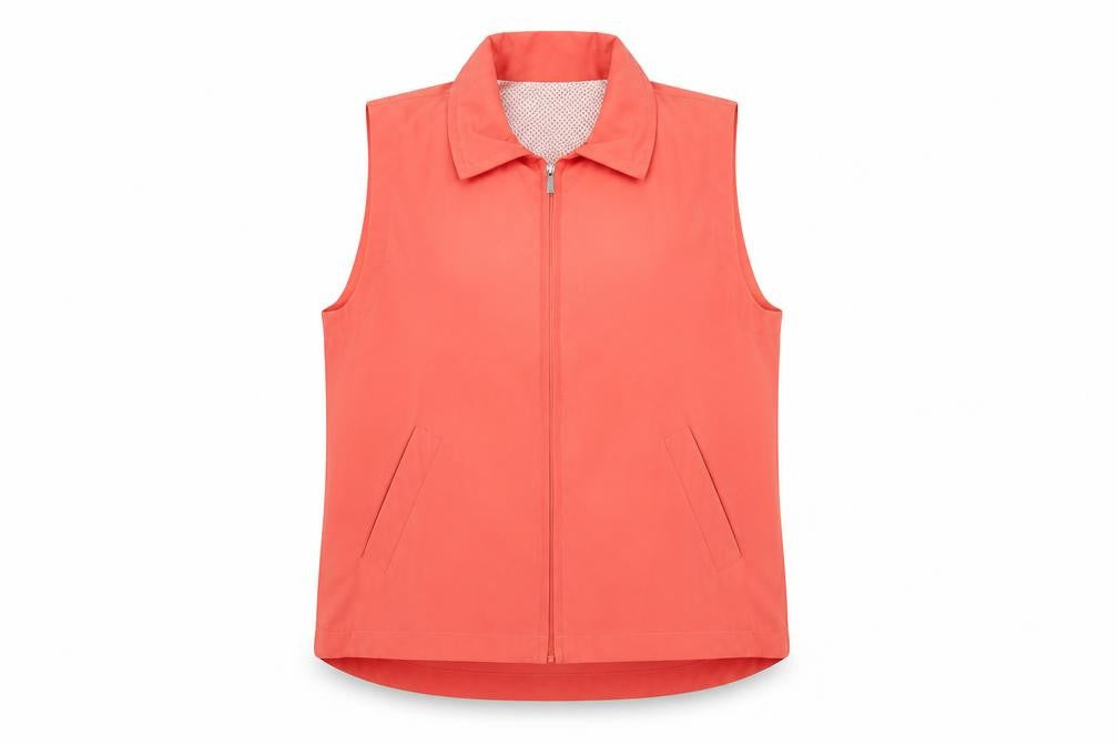 Lady Augusta Women’s Pink Lightweight Microfibre Zip Waistcoat S