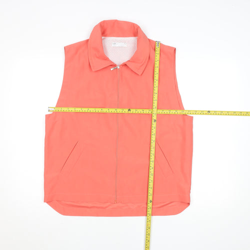 Lady Augusta Women’s Pink Lightweight Microfibre Zip Waistcoat S