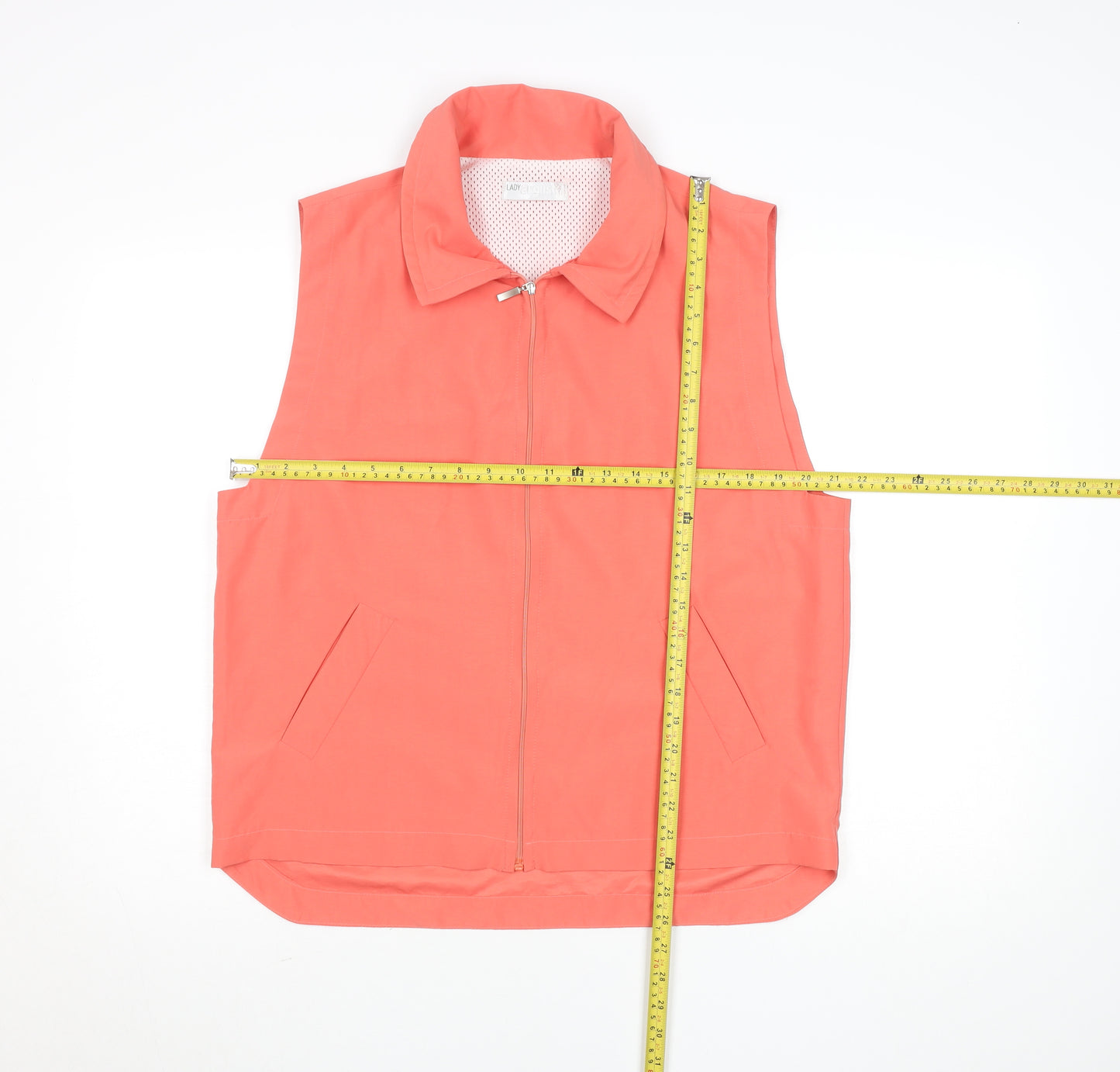 Lady Augusta Women’s Pink Lightweight Microfibre Zip Waistcoat S