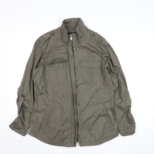 Buffalo David Bitton Women's Green Military Jacket M