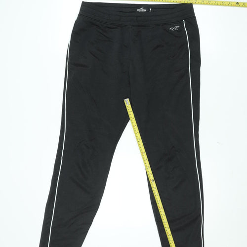 Hollister Men's Black Slim Tapered Track Pants M Cotton Blend