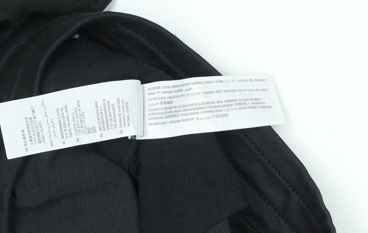 Hollister Men's Black Slim Tapered Track Pants M Cotton Blend