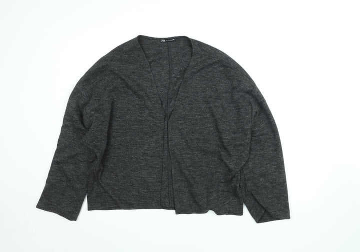 Zara Women’s Grey Relaxed Knit Open Cardigan L