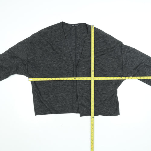 Zara Women’s Grey Relaxed Knit Open Cardigan L