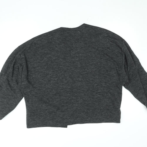 Zara Women’s Grey Relaxed Knit Open Cardigan L