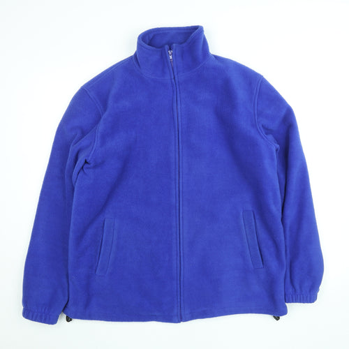 JBC Collection Men's Blue Fleece Full Zip Jacket L Lightweight