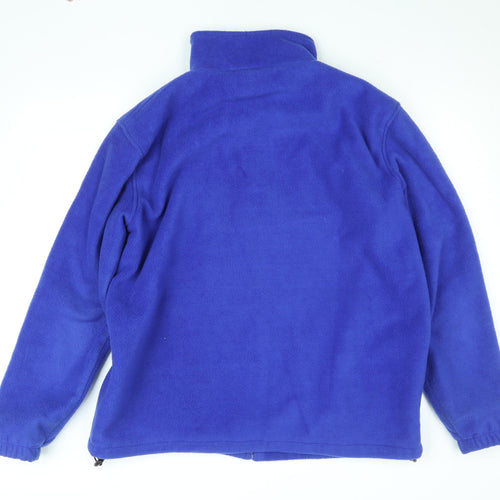 JBC Collection Men's Blue Fleece Full Zip Jacket L Lightweight
