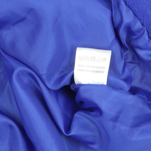 JBC Collection Men's Blue Fleece Full Zip Jacket L Lightweight