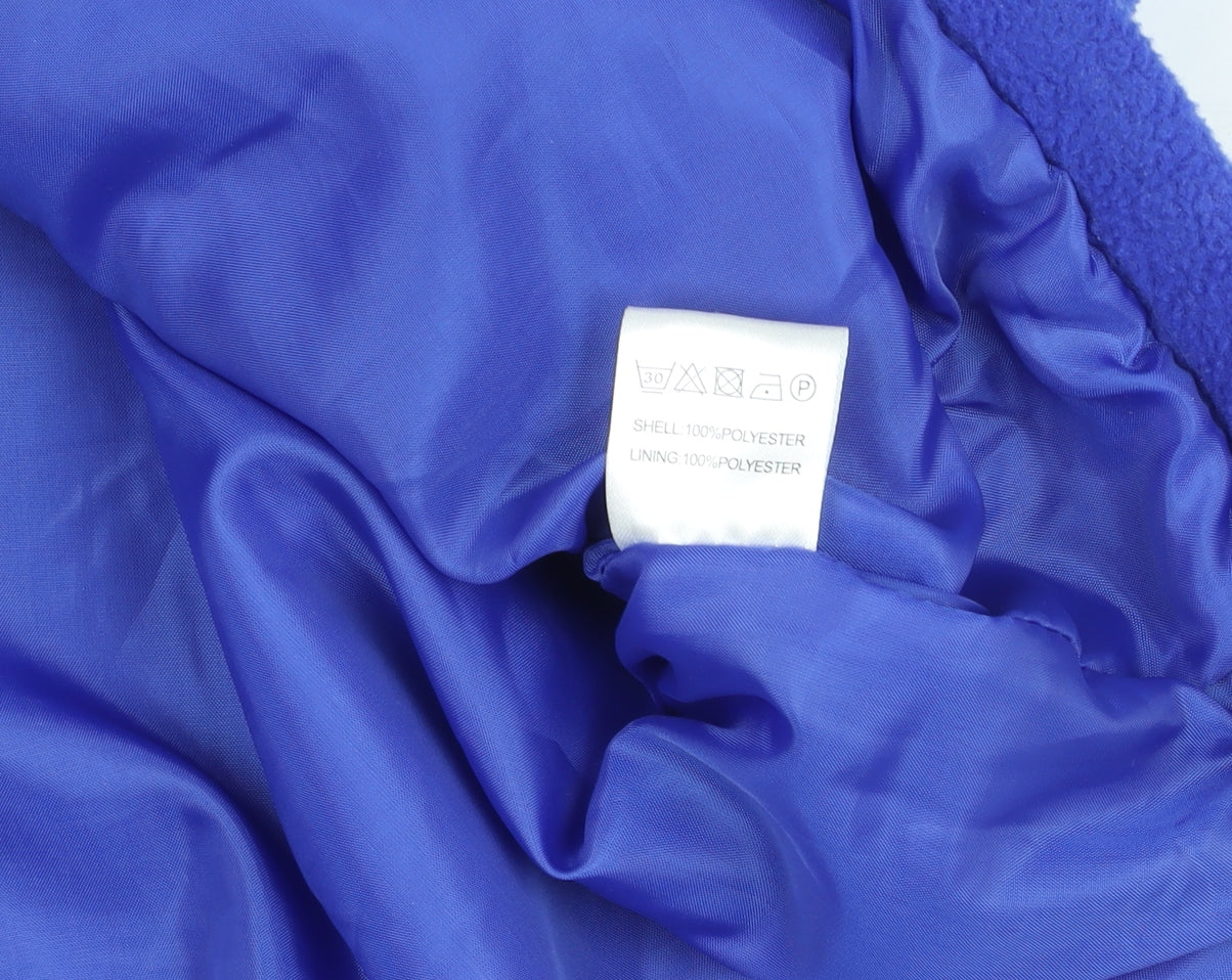 JBC Collection Men's Blue Fleece Full Zip Jacket L Lightweight